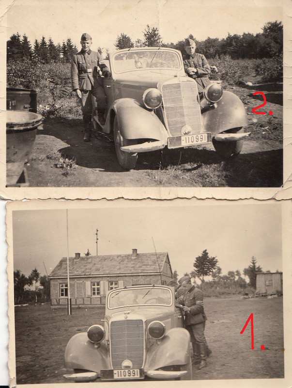 Wehrmacht Rußland PKW Kübelwagen seltene Kennung