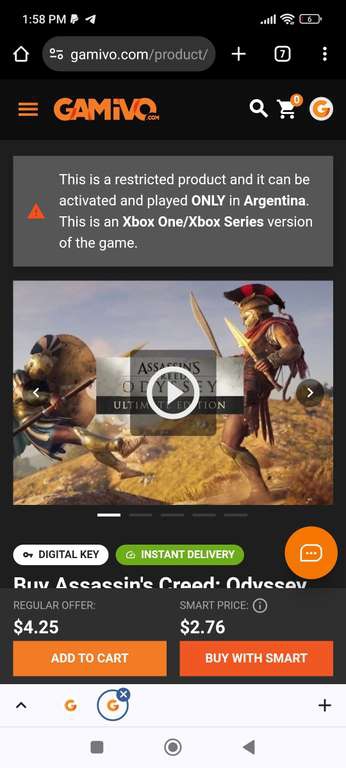 Gamivo: Xbox Assassin's Creed Odyssey Ultimate Edition Argentina 
