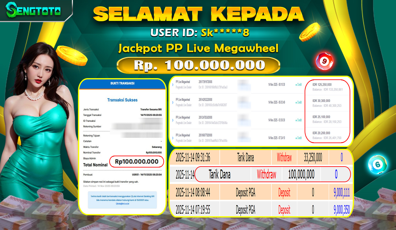 BUKTI PEMBAYARAN SLOT PP LIVE MEGAWHEEL