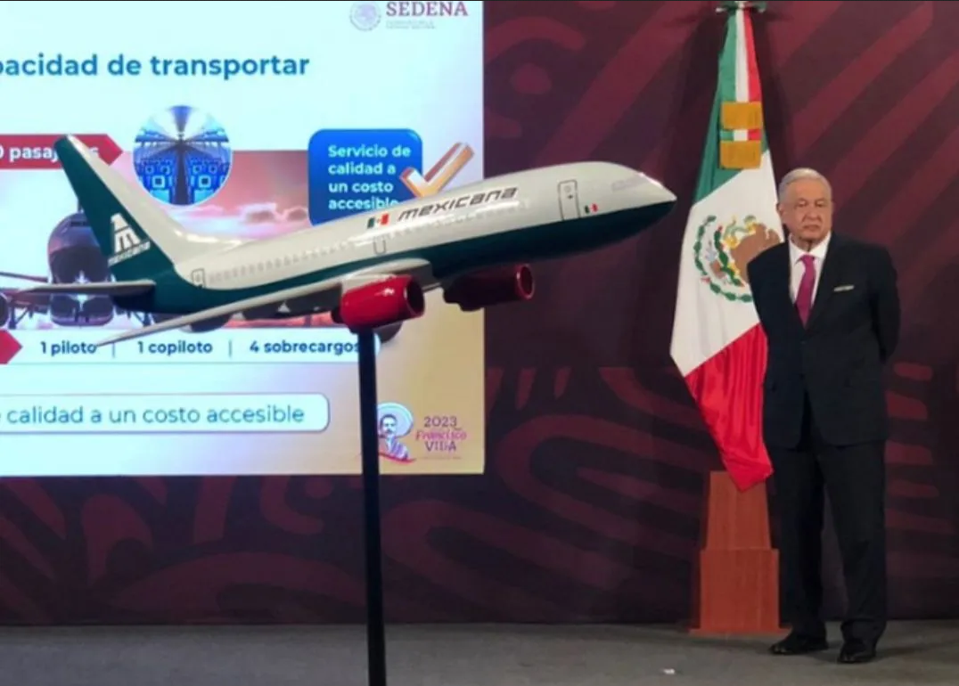 “No nos vamos a dejar”, dice AMLO tras demanda de SAT Aero Holdings a Méxicana de Aviación