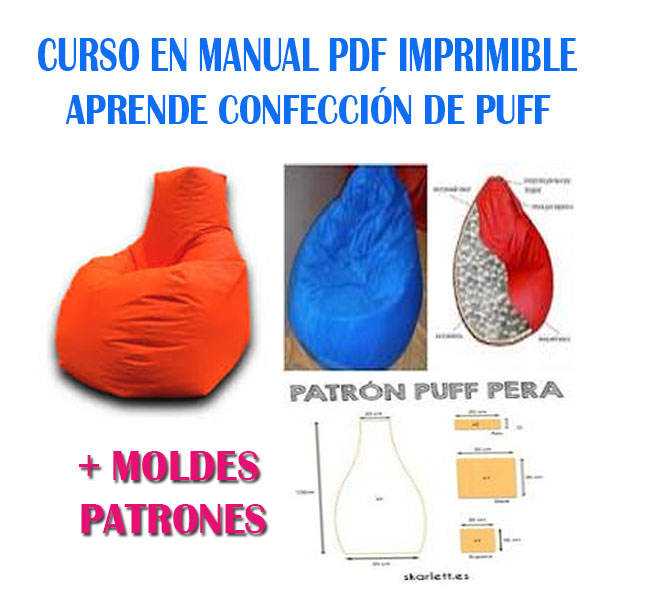 Curso Confección Puffs acolchado sábana y lencería hogar Tutorial Pdf