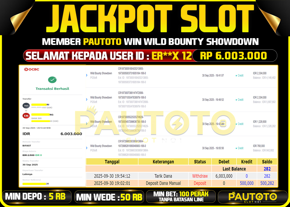 BUKTI JACKPOT LUNAS PAUTOTO