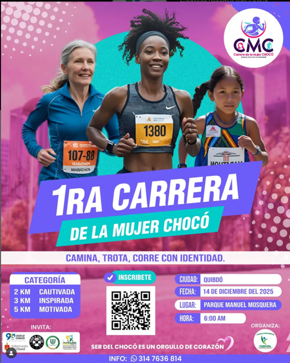 1ra carrera de la mujer Chocó