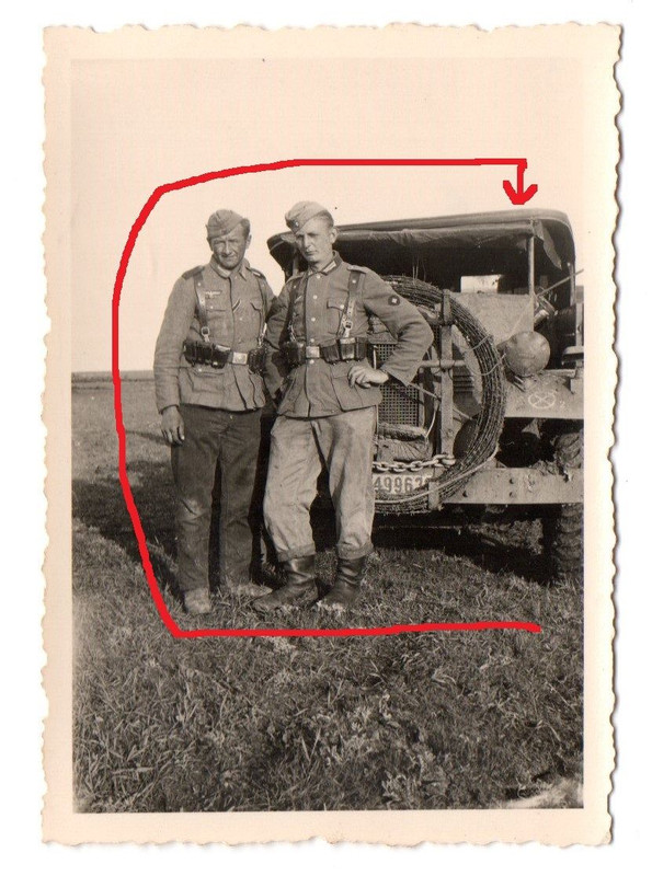 Kübelwagen mit Stacheldraht Rolle Russland aus F