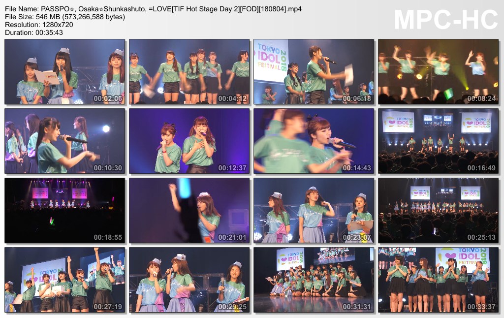 PASSPO☆, Osaka☆Shunkashuto, =LOVE[TIF Hot Stage Day 2][FOD][1808