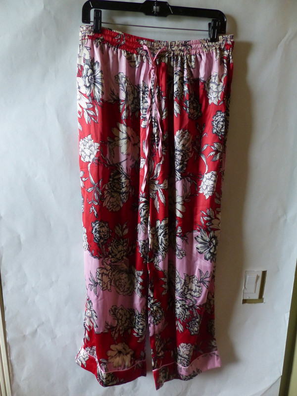 ASOS DESIGN MIX AND MATCH PETITE SATIN PANTS IN RED FLORAL WMNS SIZE 8 1582900