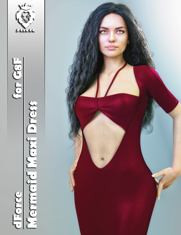 JMR dForce Mermaid Maxi Dress for G8F JMR dForce Mermaid Maxi Dress for G8F