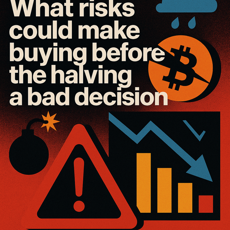 What risks could make buying before the halving a bad decision