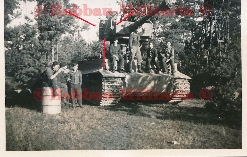 Panzerkampfwagen VI TIGER Panzer Turmwechsel Front weiße Turmnum