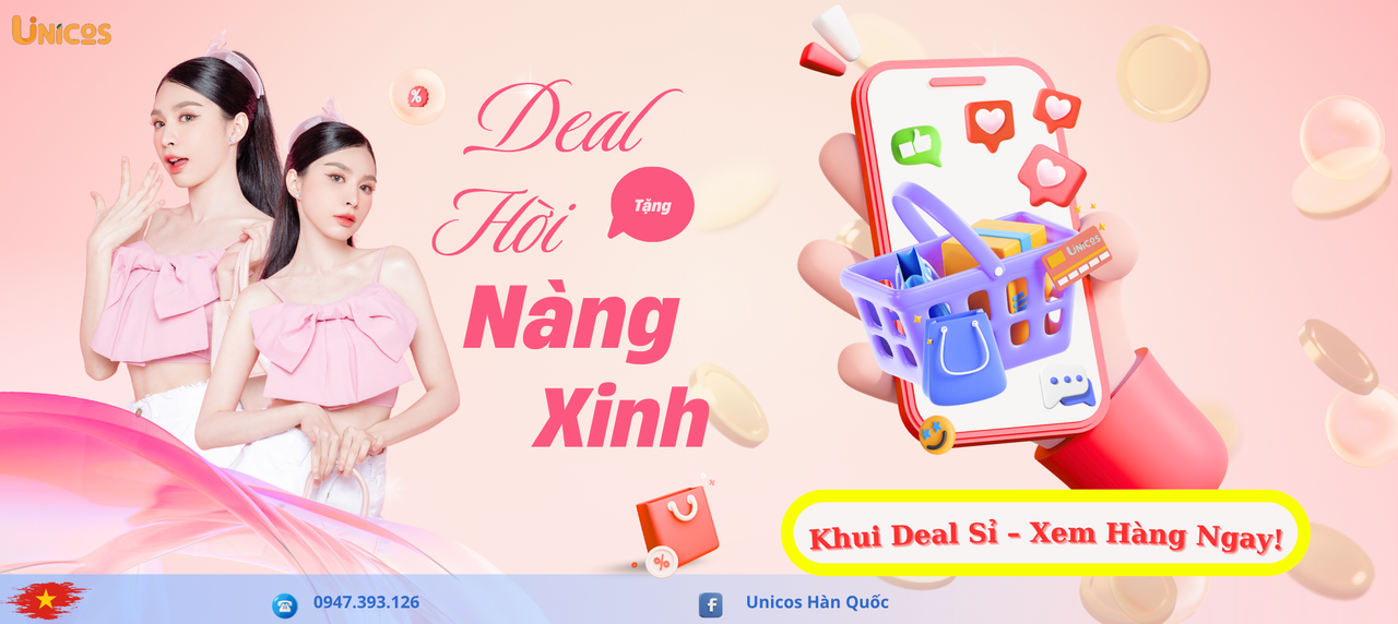 Banner mỹ phẩm sỉ Unicos 2025