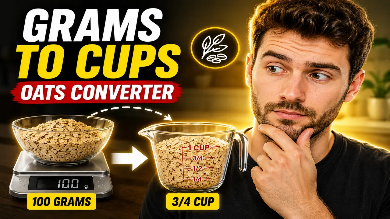 Grams To Cups Oats Converter
