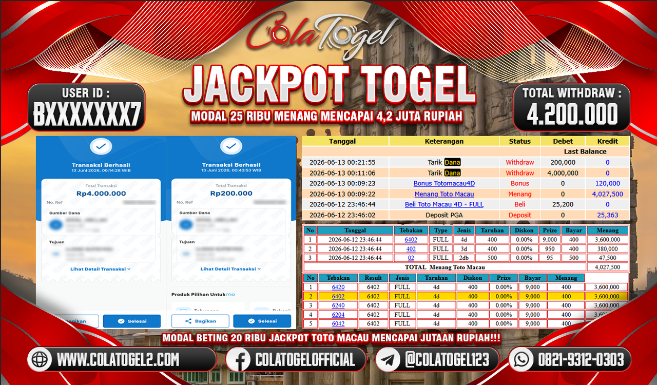 JACKPOT HONGKONG LOTTO!!
