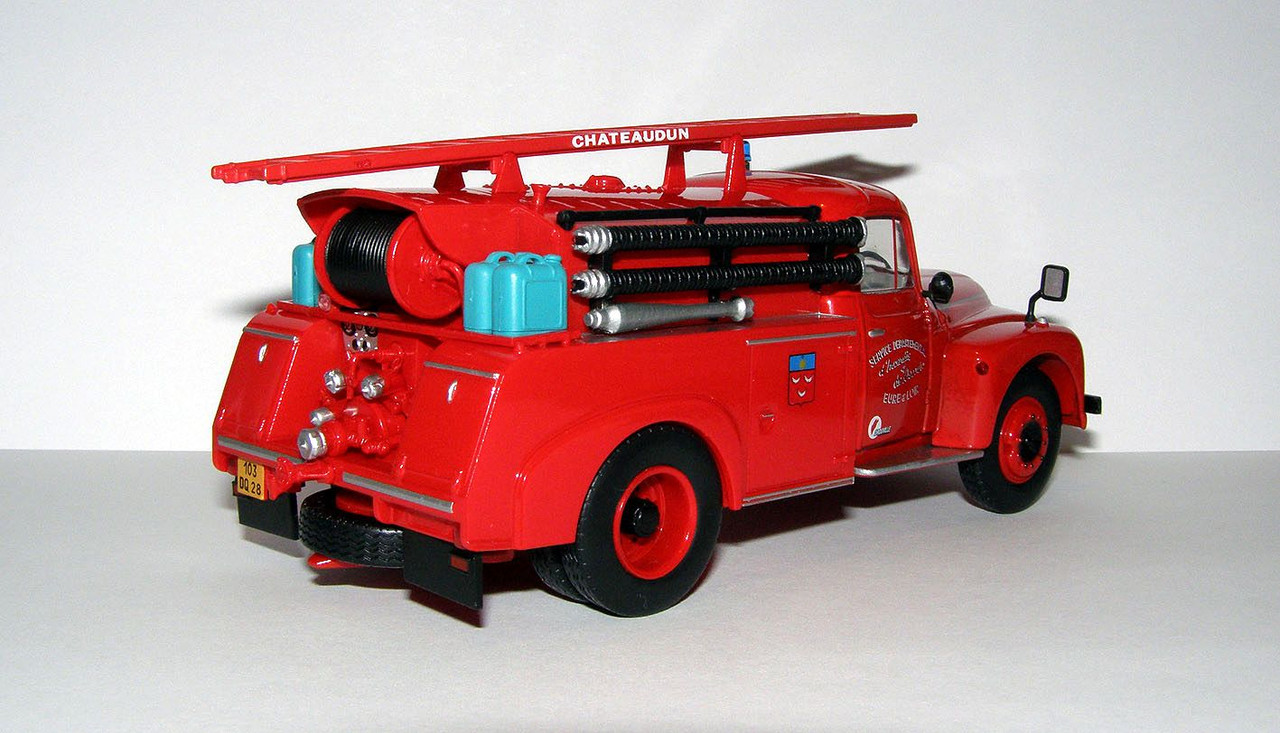 1953 Citroen Type 46 CD Fire Truck by Drouville (IXO Models for Hachette EO29) 2