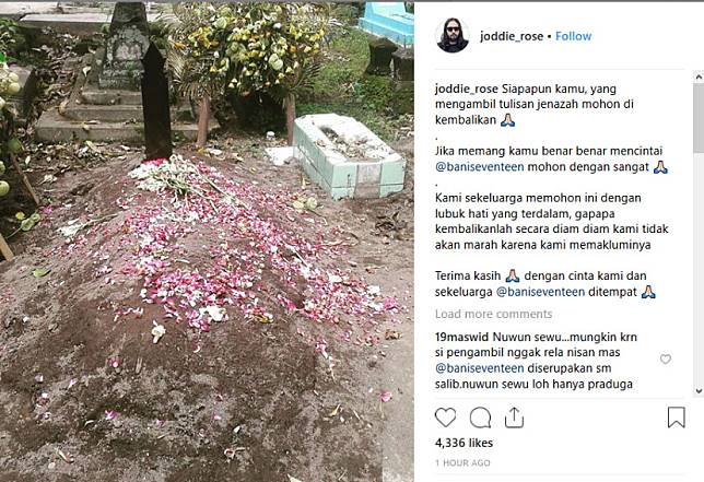 Tangkapan layar unggahan Yudhi Rus