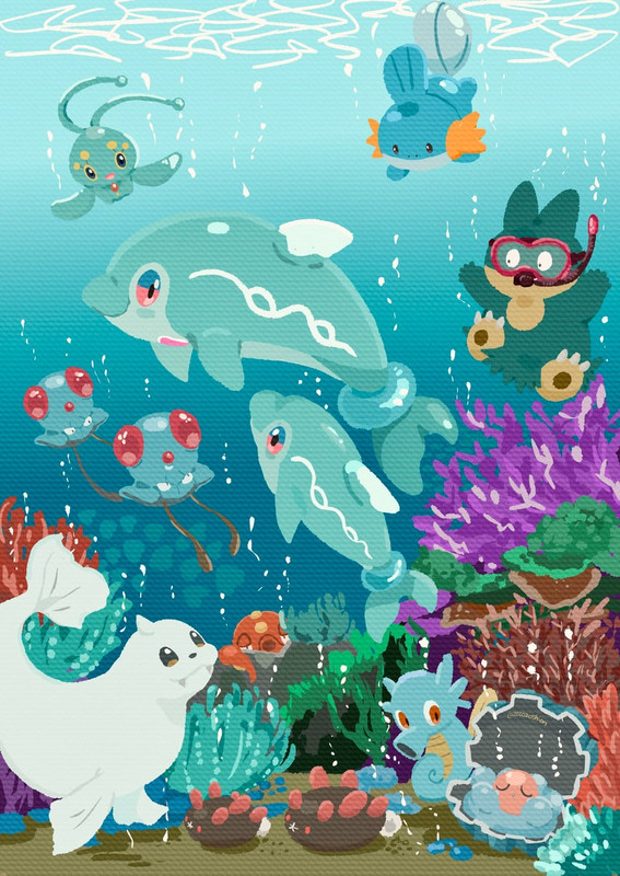 mudkip-munchlax-pyukumuku-manaphy-horsea