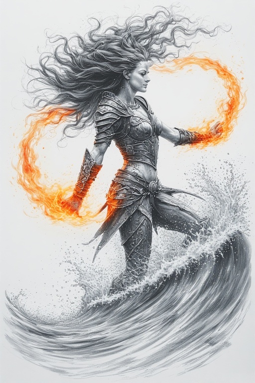 realistic-drawing-A-fierce-war-6