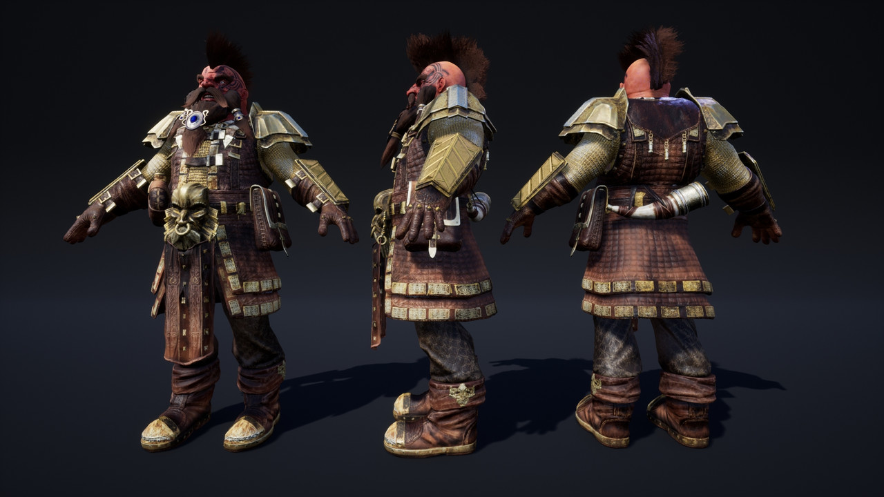 Dwarf Bedvar Character for iClone