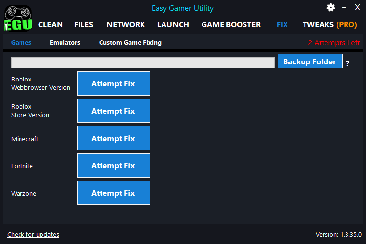 Easy Gamer Utility PRO 1.3.90 – (3 MB) Easy Gamer Utility PRO 1.3.90 – (3 MB)