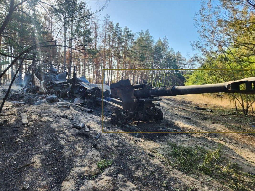 1033 2A65 'Msta-B' howitzer destr 19 09 25