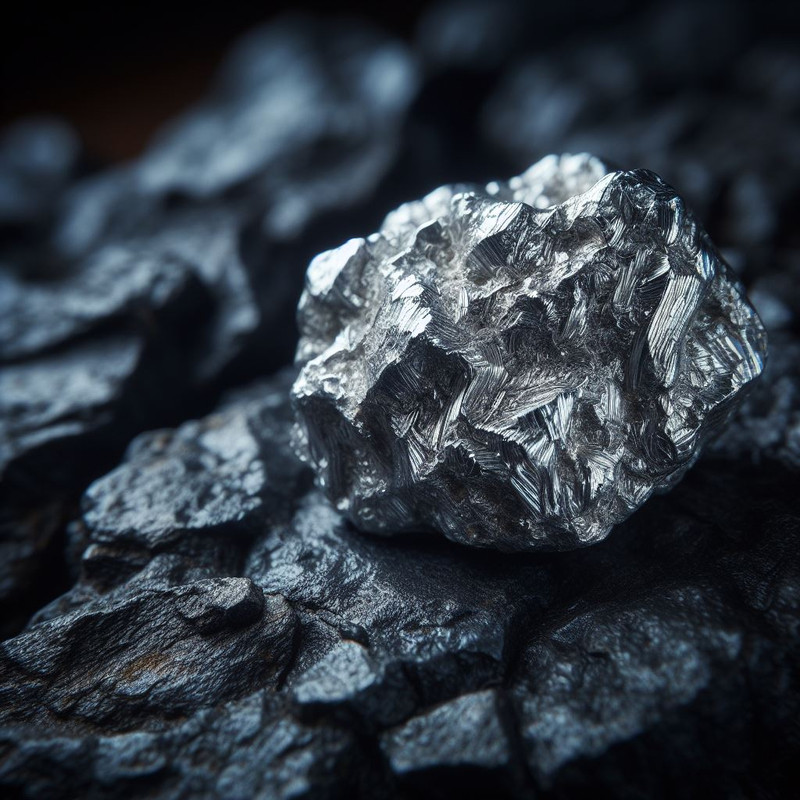 raw silver nugget