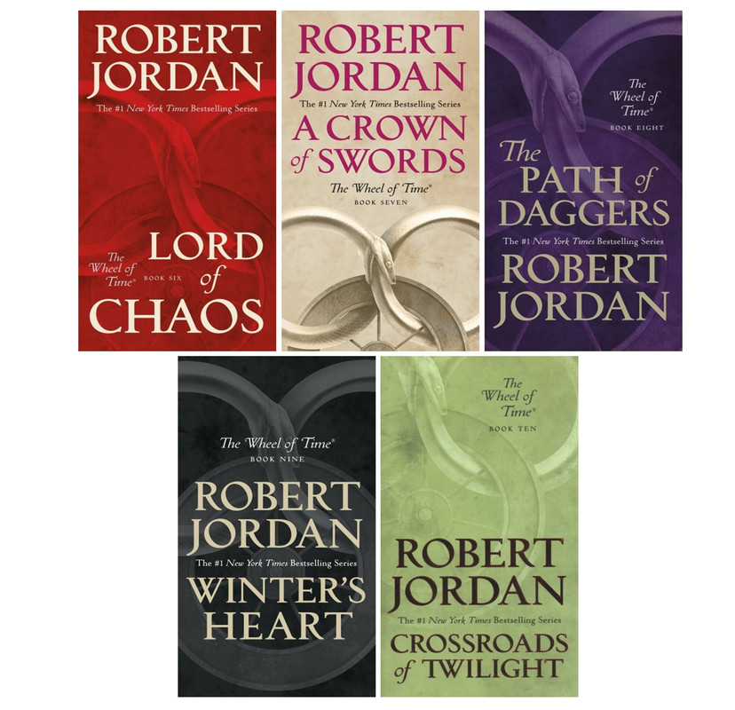 WHEEL OF TIME Fantasy Series by Robert Jordan Set of PAPERBACK Books 6-10