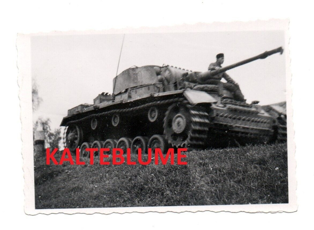 2 WK Foto, Deutscher Panzer III Ausführung