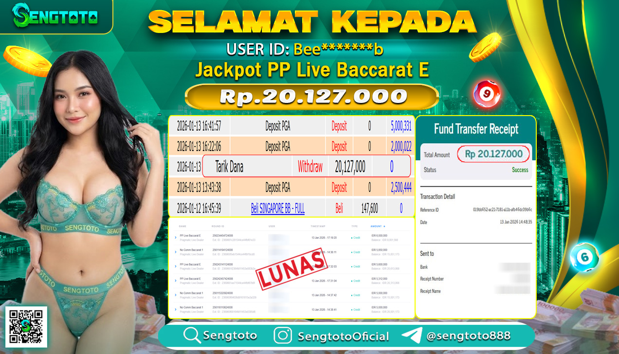 BUKTI PEMBAYARAN SLOT PP LIVE BACCARAT E