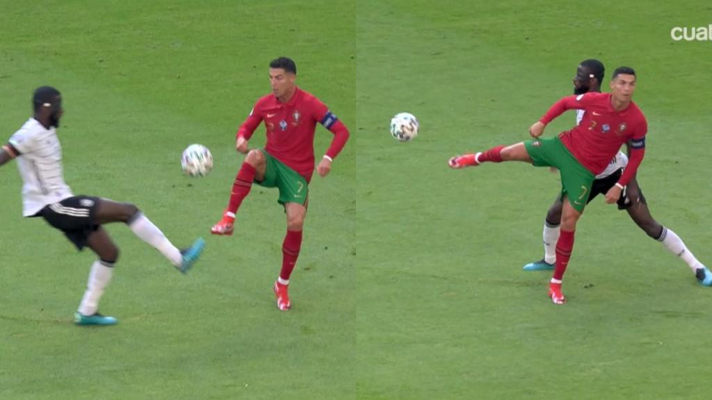 O drible de Cristiano Ronaldo em Rüdiger