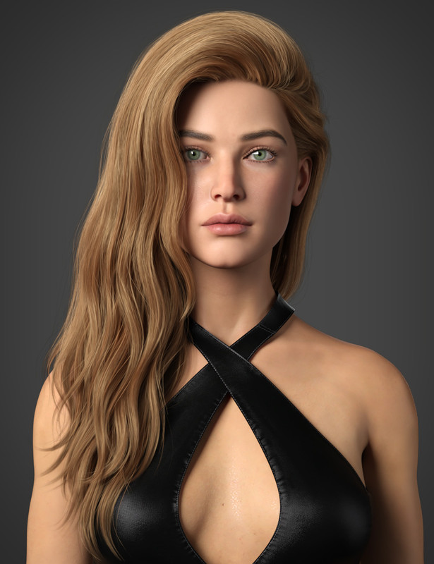 Adena Hair for Genesis 8 and 8.1 Female