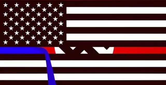 blue line flag blue line flag