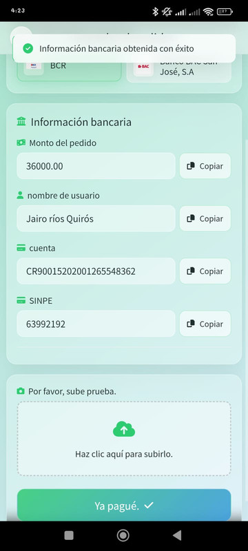 Personas a las que se le deposita 3