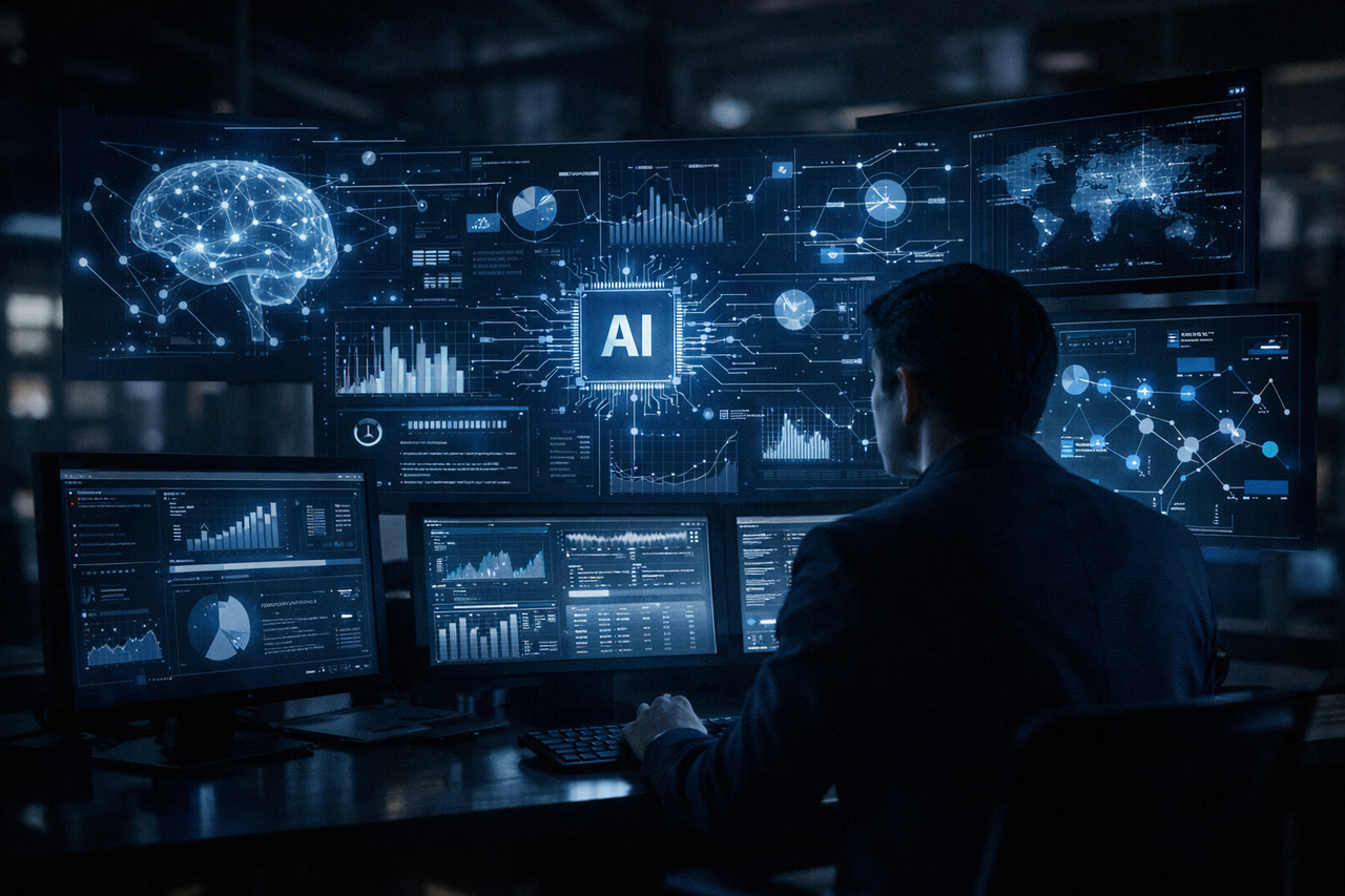 Operação de IA e dashboards em ambiente profissional