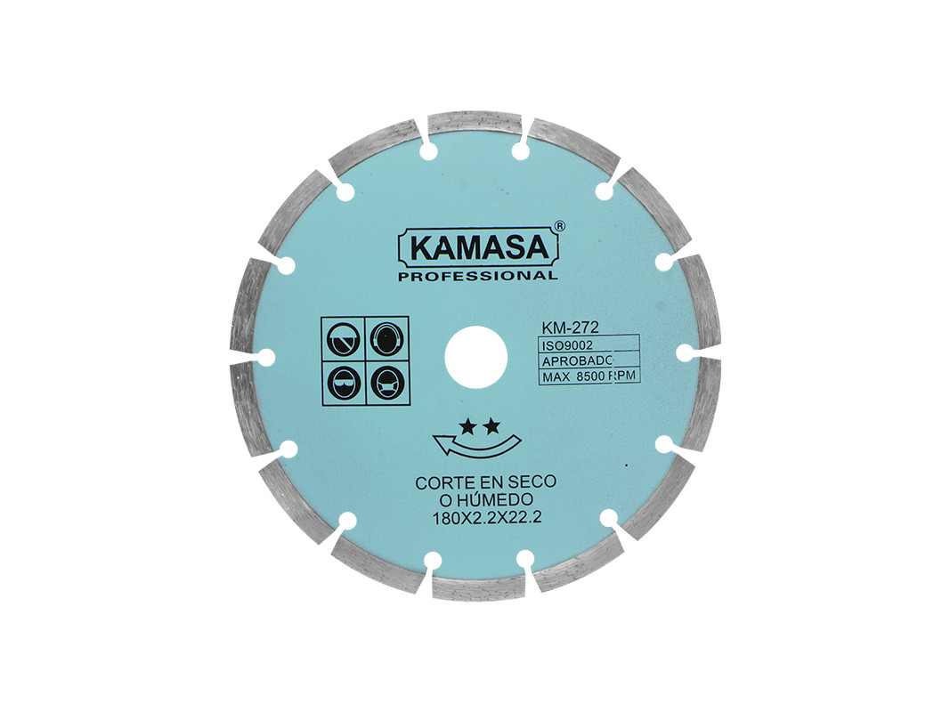 DISCO DIAMANTADO 180 GRIS KAMASA