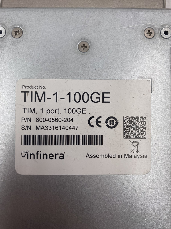 INFINERA TIM-1-100GE 800-0560-204 TRIBUTARY INTERFACE MODULE