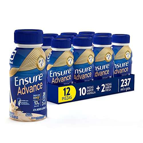 Amazon: Ensure Advance de Vainilla, 12 piezas.
