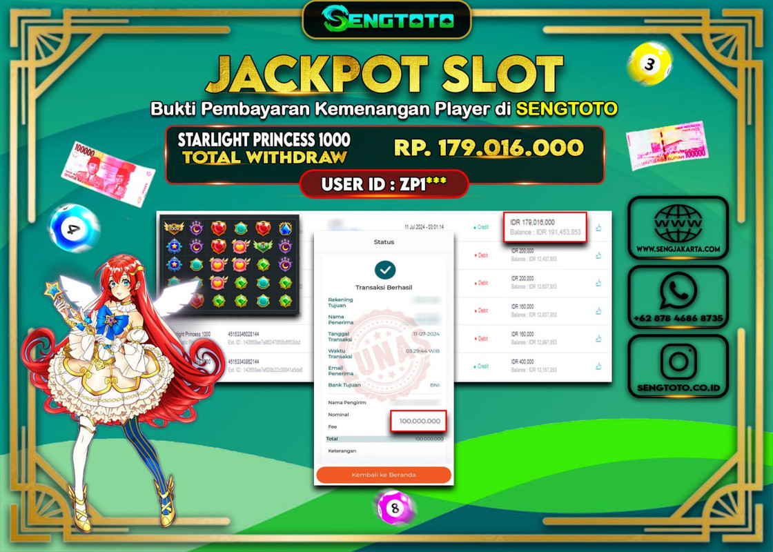 BUKTI PEMBAYARAN SLOT STARLIGHT PRINCESS 1000