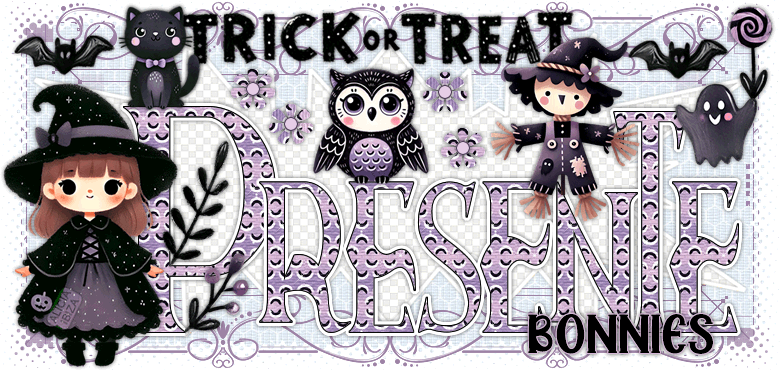 Presente Purple Halloween bonnies