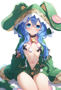 1girl, yoshino (date a live), blue hair, blue eye, Green Coat, animal hood down, s-2388995775