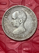 1 peseta 1891 ALFONSO XIII IMG-2274