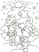 bielochka-i-zaika-okolo-ielki