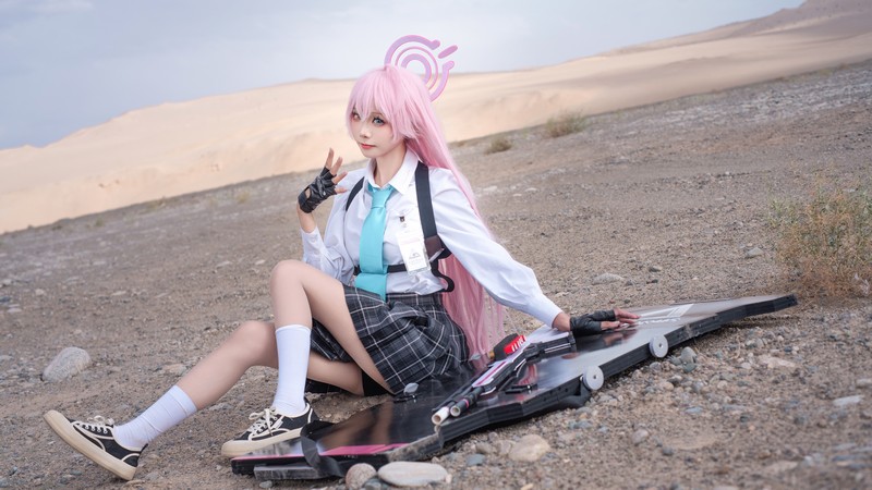 艾西Aiwest 星野Cosplay写真图集 碧蓝档案角色高清美图 49P (290.6M)插图5