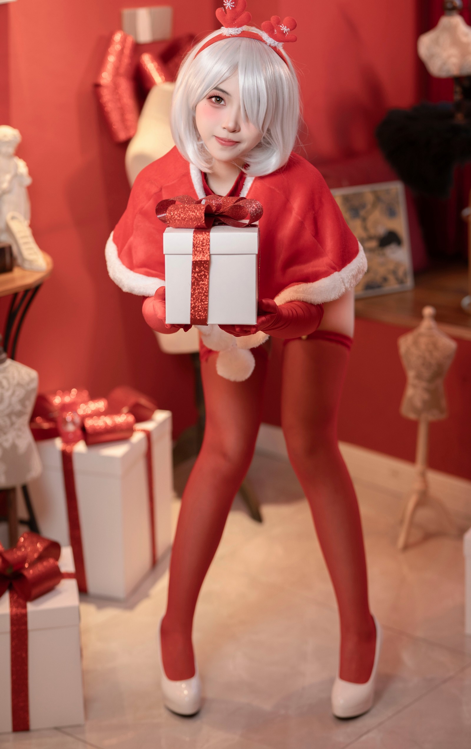 Bangni邦尼 – 尼尔：机械纪元 2B 圣诞 Cosplay 高清写真集（105P-962MB）插图4