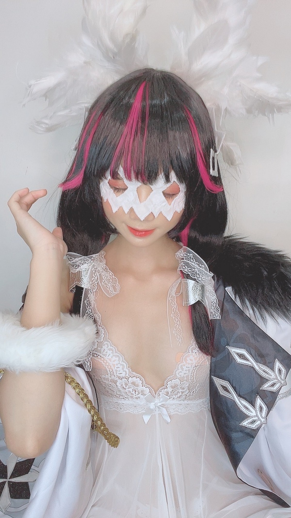 PoppaChan Columbina Cosplay Set (Genshin Impact Fatui) – 146 Photos 346MB插图5