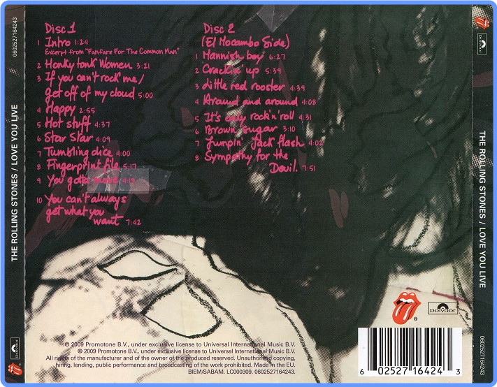 The Rolling Stones - Love You Live (1977, Ed  2009) FLAC LossLess