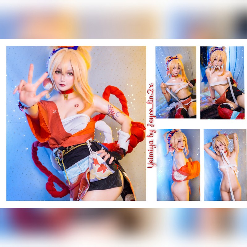 Joyce Lin2x Yoimiya Cosplay Genshin Impact 写真 40P