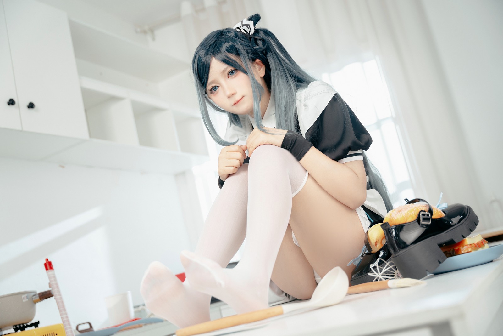 喜欢爱理吗COS写真：碧蓝航线独角兽婚纱高清套图（31P-172.5M）插图