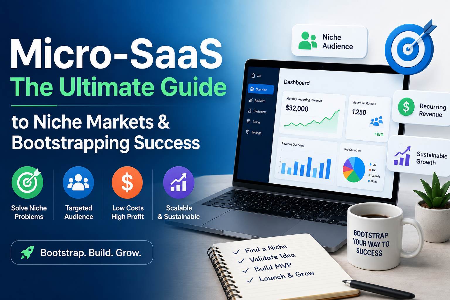 "Bootstrapping to $32,000/Month: A Blueprint for Success with 3 Micro-SaaS Tools"