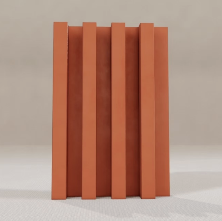 Painel Ripado WPC Terracota