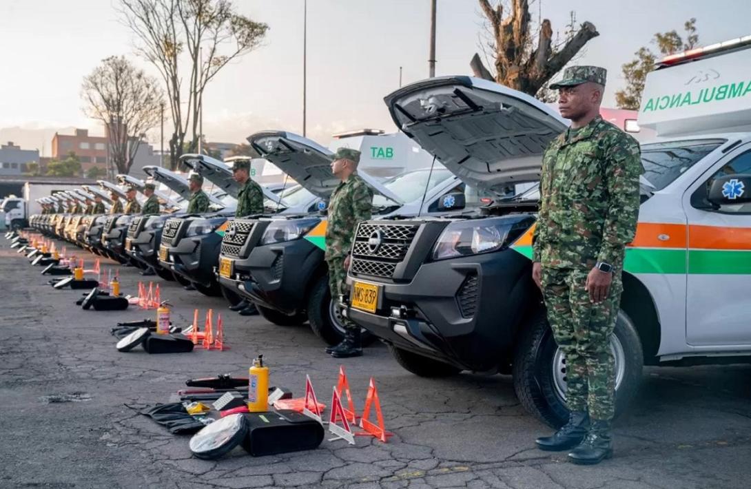 Colombia incorpora 17 ambulancias para su Ejército