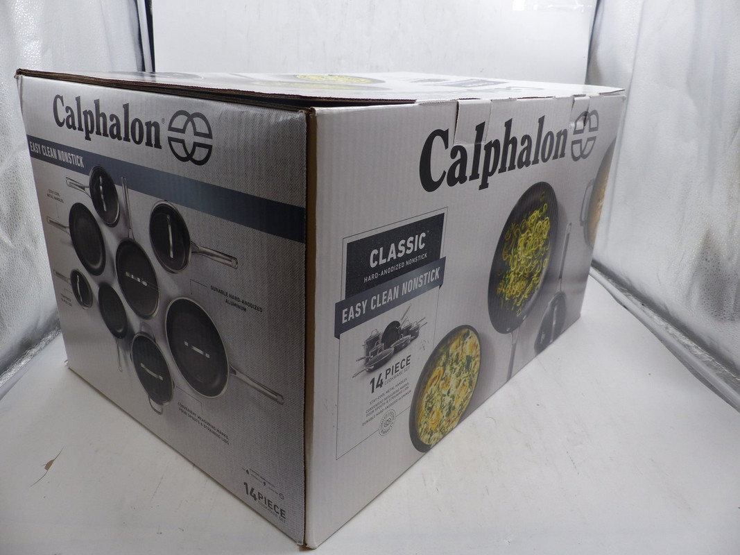 Calphalon Classic 14pc Hard-Anodized Nonstick Cookware Set